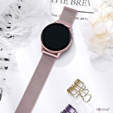 Samsung Galaxy Watch 4 5 Seri 40 42 44 46mm Samsung Watch 5 Pro 45mm Uyumlu Kordon Metal Hasır 20mm