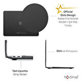 NovStrap Apple MacBook Air M1 Çip A2337 A1932 A2179 Uyumlu Kılıf Dots Design Nokta Desen Kapak