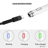 NovStrap Samsung Galaxy Tab S7 FE T730 / T735 / T737 Uyumlu Active Stylus Dokunmatik Kalem Pencil