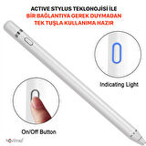 NovStrap Samsung Galaxy Tab A7 T500 / T505 / T507 Uyumlu Active Stylus Dokunmatik Kalem Pencil