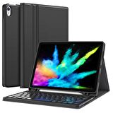 NovStrap Apple iPad Air 4/5 Nesil 10.9 inç Uyumlu Bluetooth Klavyeli Kılıf Deri Kapaklı Standlı