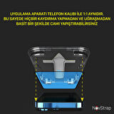 NovStrap Apple iPhone 11 Uyumlu Ekran Koruyucu Temperli Kırılmaz Cam Kolay Uygulama Aparatı