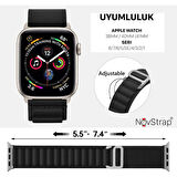 NovStrap Apple Watch Se 2022 40mm Uyumlu Kordon Alpine Loop Tasarım Kordon Kayış