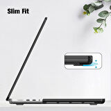 Apple Macbook Pro 2023 14 inç M2 Pro/Max A2779 Uyumlu Kılıf Sert Parlak Üst ve Alt Koruma Kapağı