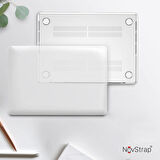 NovStrap Apple Macbook Pro 2023 14 inç 2021 M2 Pro/Max A2779 Uyumlu Kılıf Sert Mat Buzlu Kapak