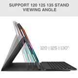 NovStrap Apple iPad Pro 11 2022 2021 2020 2 3 4 Nesil Uyumlu Bluetooth Klavyeli Kılıf Kalem Bölmeli