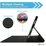 NovStrap Samsung Galaxy Tab S7 Fe / S7 Plus / S8 Plus 12.4" X800 T730 T970 Bluetooth Klavyeli Kılıf