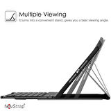 NovStap Apple iPad Air 1 Air 2 iPad 9.7 inç 2017 2018 5/6 Nesil ile Uyumlu Bluetooth Klavyeli Kılıf