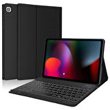 NovStrap Samsung Galaxy Tab S6 Lite 10.4 inç P610 P615 P617 Uyumlu Bluetooth Klavyeli Tablet Kılıfı