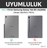 NovStrap Samsung Galaxy Tab S6 Lite 10.4 inç P610 P615 P617 Uyumlu Bluetooth Klavyeli Tablet Kılıfı