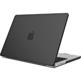 NovStrap Apple MacBook Pro 2023 M2 14.2 inc A2779 Uyumlu Mat Kılıf + Siyah Klavye Kılıfı + Film