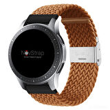 NovStrap Huawei Watch 3 Huawei Watch 3 Pro Uyumlu Kordon Kayış (22mm) Flexible Elastik Örgü Kayış