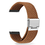 NovStrap Huawei Watch 3 Huawei Watch 3 Pro Uyumlu Kordon Kayış (22mm) Flexible Elastik Örgü Kayış