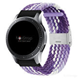 NovStrap Samsung Galaxy Watch SM-R800 ile Uyumlu Kordon Kayış (22mm) Flexible Elastik Örgü Kayış