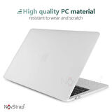 NovStrap Apple MacBook Pro M1 M2 Çip 13.3" A2338 ile Uyumlu Kılıf Sert Rubber Mat Buzlu Kapak