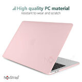 NovStrap Apple MacBook Pro M1 M2 Çip 13.3" A2338 ile Uyumlu Kılıf Sert Rubber Mat Buzlu Kapak