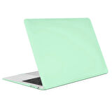 NovStrap Apple MacBook Air M1 Çip A2337 A1932 A2179 13.3" Uyumlu Kılıf Cream Hard Shell Rubber Kapak