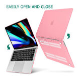 NovStrap Apple MacBook Pro M1 M2 13" A2289 A2251 A1706 A1708 A1989 A2159 A2338 Kılıf Cream Kapak
