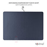 NovStrap Apple MacBook Air M1 Çip A2337 A1932 A2179 13.3" Uyumlu Kılıf Deri Desenli Rubber Mat Kapak