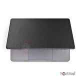 NovStrap Apple MacBook Air M2 Çip A2681 13.6 inç 2022 Uyumlu Kılıf Deri Desenli Rubber Mat Kapak