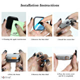 NovStrap Apple Watch Uyumlu Seri 8 7 41mm için Apple Watch Uyumlu Ultra Dönüştürücü Kasa ve Ekran Koruyucu 