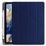 NovStrap Samsung Galaxy Tab A8 10.5 Sm-X200 X205 X207 Uyumlu Kılıf Smart Kalem Bölmeli Trifold Stand