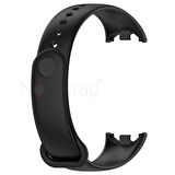 NovStrap Xiaomi Mi Band 8 Uyumlu Kordon 1-1 Tam Uyumlu Klasik Jel Silikon Miband 8 Kordon Kayış