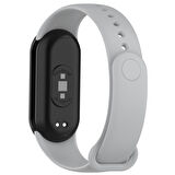 NovStrap Xiaomi Mi Band 8 Uyumlu Kordon 1-1 Tam Uyumlu Klasik Jel Silikon Miband 8 Kordon Kayış