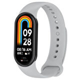 NovStrap Xiaomi Mi Band 8 Uyumlu Kordon 1-1 Tam Uyumlu Klasik Jel Silikon Miband 8 Kordon Kayış