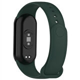 NovStrap Xiaomi Mi Band 8 Uyumlu Kordon 1-1 Tam Uyumlu Klasik Jel Silikon Miband 8 Kordon Kayış