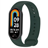 NovStrap Xiaomi Mi Band 8 Uyumlu Kordon 1-1 Tam Uyumlu Klasik Jel Silikon Miband 8 Kordon Kayış
