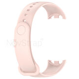 NovStrap Xiaomi Mi Band 8 Uyumlu Kordon 1-1 Tam Uyumlu Klasik Jel Silikon Miband 8 Kordon Kayış