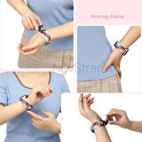 NovStrap Apple Watch Ultra 49mm ile Uyumlu Kordon Magnet Tokalı Flexible Elastik Örgü Kayış