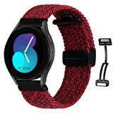 NovStrap Huawei Watch GT 2E ile Uyumlu Kordon Kayış (22mm) Flexible Örgü Magnet Tokalı Kordon