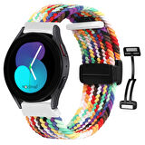NovStrap Huawei Watch GT3 46mm ile Uyumlu Kordon Kayış (22mm) Flexible Örgü Magnet Tokalı Kordon