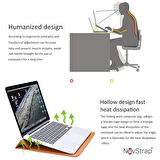 NovStrap Apple Macbook Pro M2 A2780 16 inç 2023 Uyumlu Deri Kılıf Çanta Sleeve Standlı İçi Kumaş