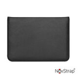 NovStrap Apple Macbook Pro M2 A2780 16 inç 2023 Uyumlu Deri Kılıf Çanta Sleeve Standlı İçi Kumaş