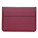 NovStrap Apple Macbook Pro 13 inç A1706-A1708-A1989-A2159 Uyumlu Deri Kılıf Çanta Sleeve İçi Kumaş