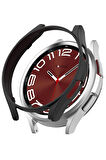 NovStrap Samsung Galaxy Watch 6 Classic 43mm ile Uyumlu Kılıf Kasa Koruyucu Sert PC