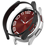 NovStrap Samsung Galaxy Watch 6 Classic 47mm ile Uyumlu Kılıf Camsız Kasa Koruyucu Sert PC