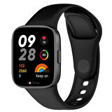 NovStrap Xiaomi Redmi Watch 3 ile Uyumlu Kordon Kayış Jel Yumuşak Silikon Kordon