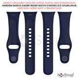 NovStrap Xiaomi Redmi Watch 3 ile Uyumlu Kordon Kayış Jel Yumuşak Silikon Kordon