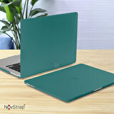 NovStrap Apple MacBook Pro 16 inç M1 M2 A2485 A2780 ile Uyumlu Kılıf Sert Rubber Mat Buzlu Kapak