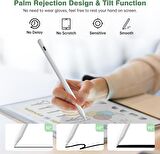 NovStrap iPad 10. Nesil 10.9 inç ile Uyumlu Kalem Pencil Avuç içi Reddi Dual Kablosuz Şarj 3 Adet Uç
