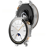 NovStrap Huawei Watch GT4 41mm ile Uyumlu Ekran Koruyucu Cam ve Kasa Koruyucu Kılıf Sert PC