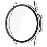 NovStrap Huawei Watch GT4 41mm ile Uyumlu Ekran Koruyucu Cam ve Kasa Koruyucu Kılıf Sert PC