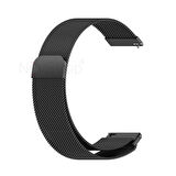 NovStrap Huawei Watch GT4 41mm ile Uyumlu Kordon (18mm Pimli) Mıknatıslı Metal Hasır Kordon Kayış