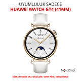 NovStrap Huawei Watch GT4 41mm ile Uyumlu Kordon (18mm Pimli) Yumuşak Jel Silikon Kordon Kayış