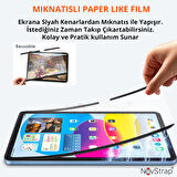 NovStrap Samsung Galaxy Tab S9 11" Sm-X710 ile Uyumlu Mıknatıslı Tak Çıkar Paper Like Ekran Koruyucu