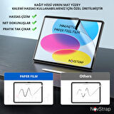 NovStrap Samsung Galaxy Tab S9 Fe Plus Sm-X610 ile Uyumlu Mıknatıslı Paper Like Ekran Koruyucu